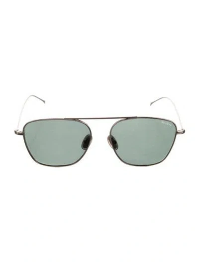 Pre-owned Illesteva Aviator Tinted Sunglasses In Gold