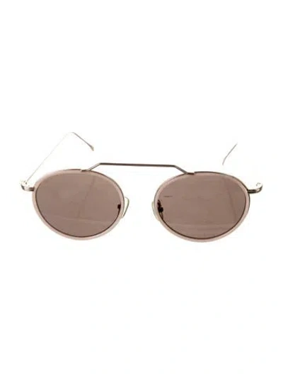 Pre-owned Illesteva Aviator Tinted Sunglasses In Gold/pink