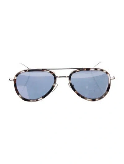 Pre-owned Illesteva Aviator Tinted Sunglasses In Neutral