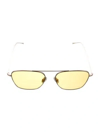 Pre-owned Illesteva Aviator Tinted Sunglasses In Silver