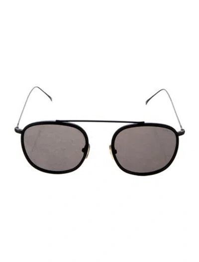 Pre-owned Illesteva Aviator Tinted Sunglasses In Silver