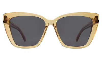 Illesteva Barcelona Sunglasses In Citrine / Grey Flat