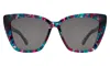 Illesteva Barcelona Sunglasses In Cosmic / Grey Flat