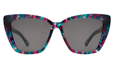 Illesteva Barcelona Sunglasses In Cosmic / Grey Flat