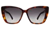 Illesteva Barcelona Sunglasses In Havana / Grey Flat Gradient