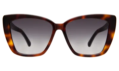 Illesteva Barcelona Sunglasses In Havana / Grey Flat Gradient