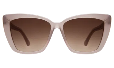 Illesteva Barcelona Sunglasses In Thistle / Brown Flat Gradient
