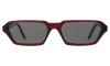 Illesteva Baxter Ii Sunglasses In Burgundy / Grey