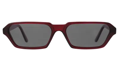 Illesteva Baxter Ii Sunglasses In Burgundy / Grey