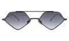 Illesteva Bayley Sunglasses In Black / Grey Flat Gradient