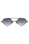 Illesteva Bayley Sunglasses In Black/grey