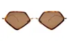 Illesteva Beak Ace 53 Sunglasses In Havana/gold / Brown Flat