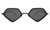 Illesteva Beak Ace 53 Sunglasses In Matte Black / Grey Flat
