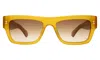 Illesteva Belluna Sunglasses In Honey / Brown Flat Gradient