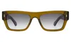 Illesteva Belluna Sunglasses In Seaweed / Grey Flat Gradient