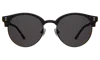Illesteva Benson Sunglasses In Matte Black / Grey