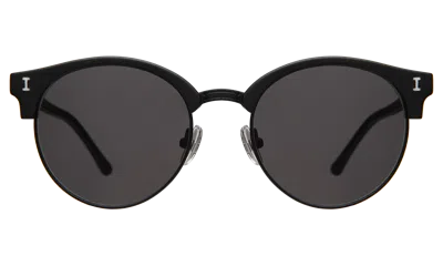 Illesteva Benson Sunglasses In Matte Black / Grey