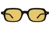Illesteva Berlin Sunglasses In Black / Honey See Through