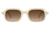 Illesteva Berlin Sunglasses In Cream / Brown Gradient