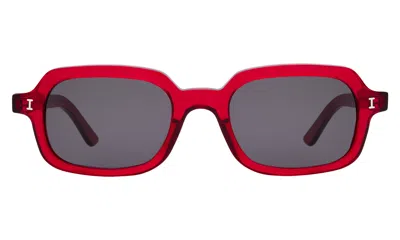 Illesteva Berlin Sunglasses In Mulberry / Grey