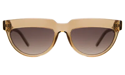 Illesteva Bianca Sunglasses In Brown / Brown Gradient