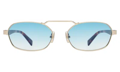 Illesteva Bimini Sunglasses In Silver/tortoise / Olive Flat