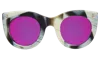 Illesteva Boca Ii Sunglasses In Horn / Pink Mirror
