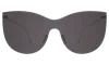Illesteva Boca Mask Sunglasses In Grey / Grey