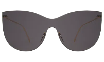 Illesteva Boca Mask Sunglasses In Grey / Grey