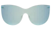 Illesteva Boca Mask Sunglasses In Ice Blue / Ice Blue