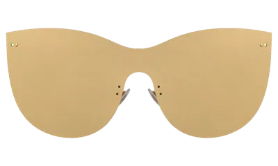 Illesteva Boca Mask Sunglasses In Super Gold / Super Gold