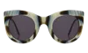 Illesteva Boca Sunglasses In Horn / Grey