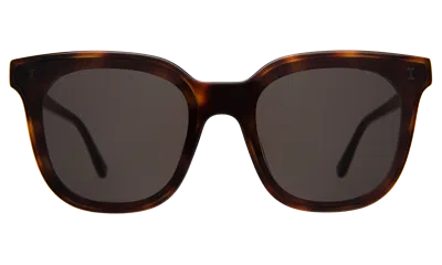 Illesteva Camille 64 Sunglasses In Havana / Grey Flat