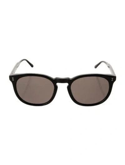 Pre-owned Illesteva Camille Round Sunglasses In Black