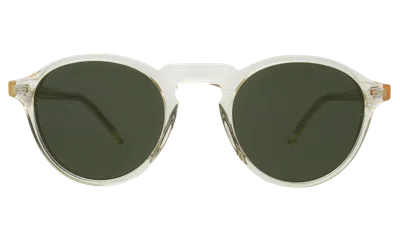 Illesteva Capri Sunglasses In Champagne / Olive