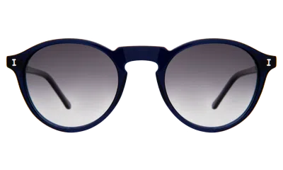 Illesteva Capri Sunglasses In Navy / Grey Gradient