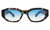 Illesteva Cassette Sunglasses In Sundae / Blue Flat Gradient See Through