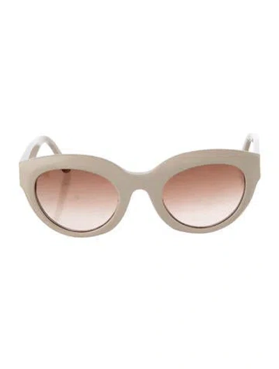 Pre-owned Illesteva Cat-eye Gradient Sunglasses In Neutrals