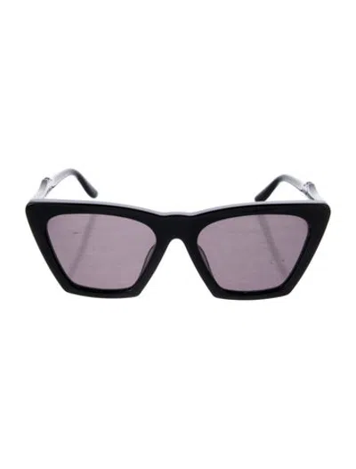 Pre-owned Illesteva Cat-eye Tinted Sunglasses In Black