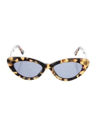 Pre-owned Illesteva Cat-eye Tinted Sunglasses In Brown