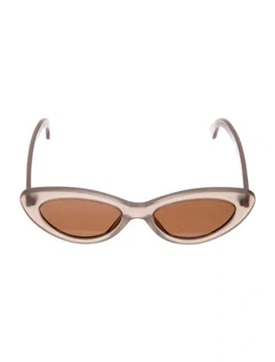 Pre-owned Illesteva Cat-eye Tinted Sunglasses In Brown