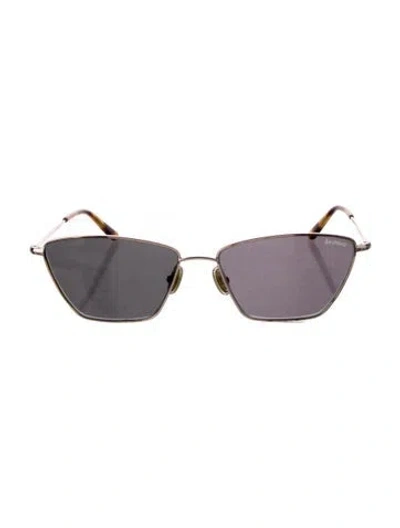 Pre-owned Illesteva Cat-eye Tinted Sunglasses In Gold