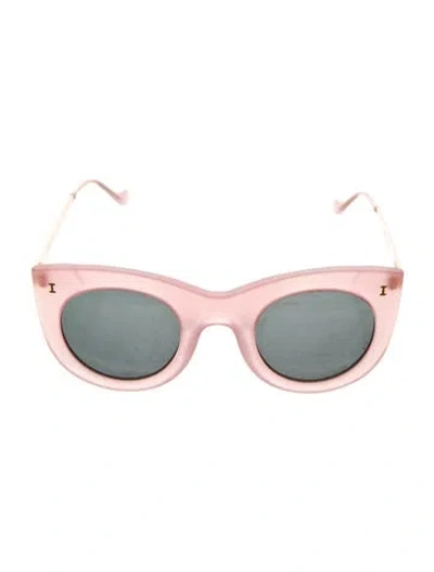 Pre-owned Illesteva Cat-eye Tinted Sunglasses In Pink