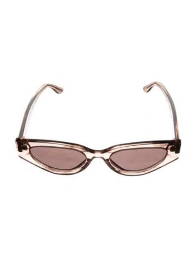 Pre-owned Illesteva Cat-eye Tinted Sunglasses In Pink