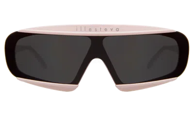 Illesteva Courchevel Sunglasses In Matte Black / Orange Iridescent