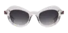 Illesteva Delfina Sunglasses In Amethyst / Grey Gradient
