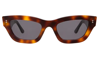 Illesteva Donna Sunglasses In Havana / Grey