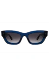 Illesteva Donna Sunglasses In Navy/grey