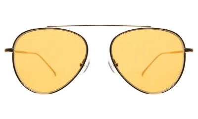 Illesteva Dorchester Sunglasses In Gold / 24k Gold Mirror