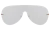 Illesteva Douglas Mask Sunglasses In Silver / Silver